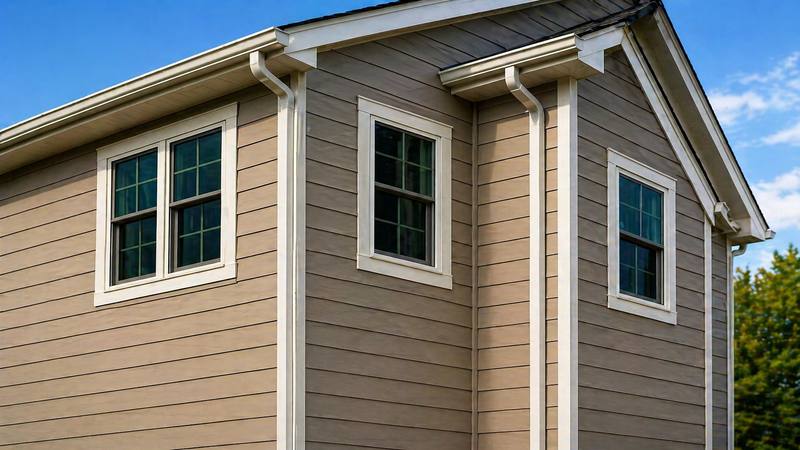 House with new lap siding installation in the Omaha metro area